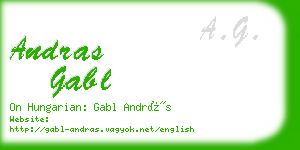 andras gabl business card